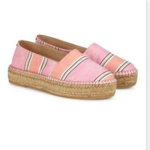 Anthropologie pink Rivera Carnival Espadrille shoes